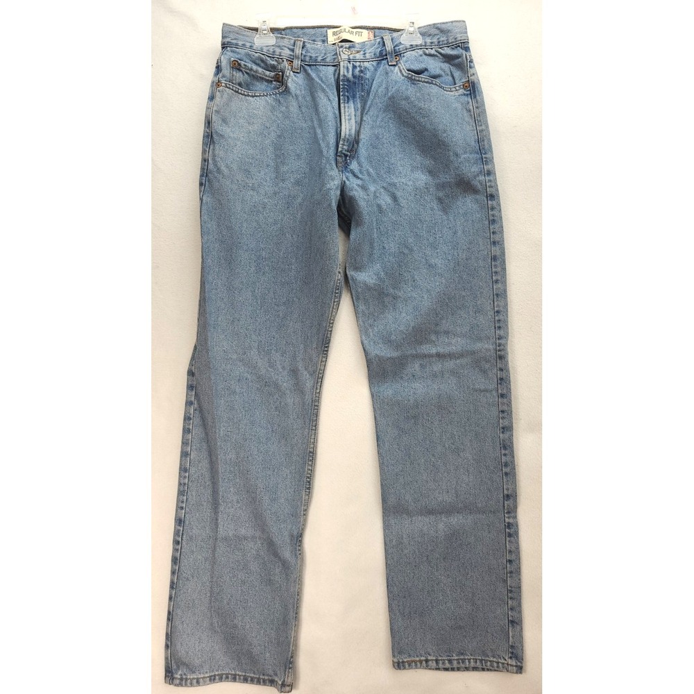 Vtg Levis 505‎ Jeans Mens 36x34 Lt Blue Regular Fit Straight Leg Denim